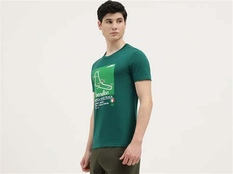 Regular Fit Round Neck Printed T-Shirt – United Colors of Benetton Store