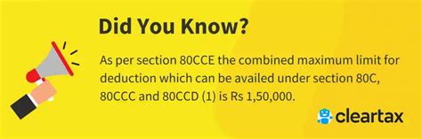 Income Tax Deductions List - Deductions on Section 80C, 80CCC, 80CCD ...