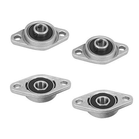 Comidox 4PCS KFL08 2 Bolt 8mm Bore Self-aligning Flange Ball Bearing ...