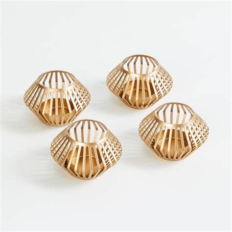 Buy Corsica Fest Set of 4 Metal T-Light Holders from Corsica by Home ...