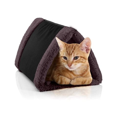 Petslover Cat Bed Cave House Bed - Best for Indoor Cats Houses Heated ...