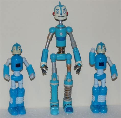 Robots Animated Movie Rodney Copperbottom 7" Figure & 2 Smaller Figures ...