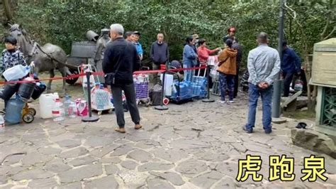 杭州的虎跑泉，被誉为天下第三泉，好多人在这排队打山泉水 - YouTube