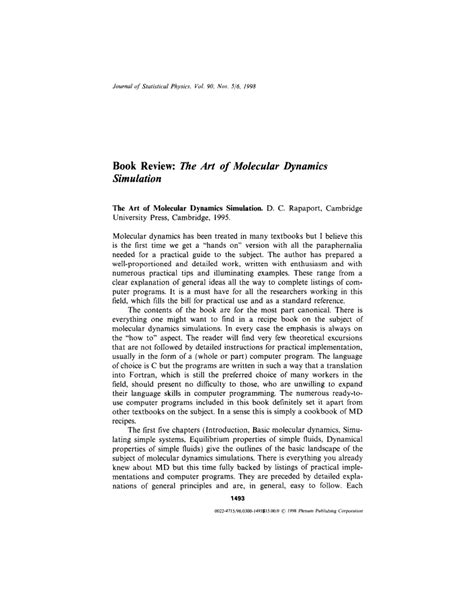 Image result for Molecular Dynamics Simulation Book