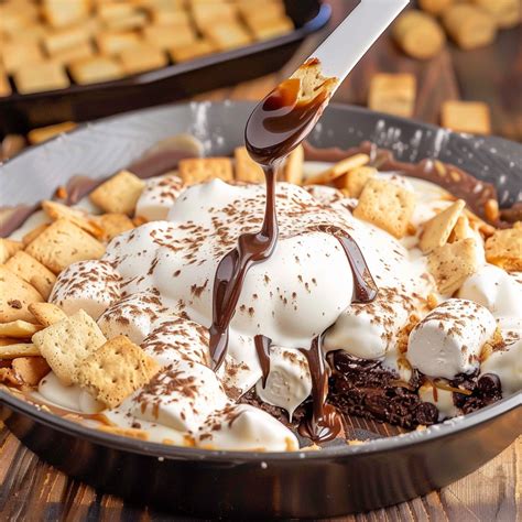 S'mores Dip Bake with Graham Cracker Crust