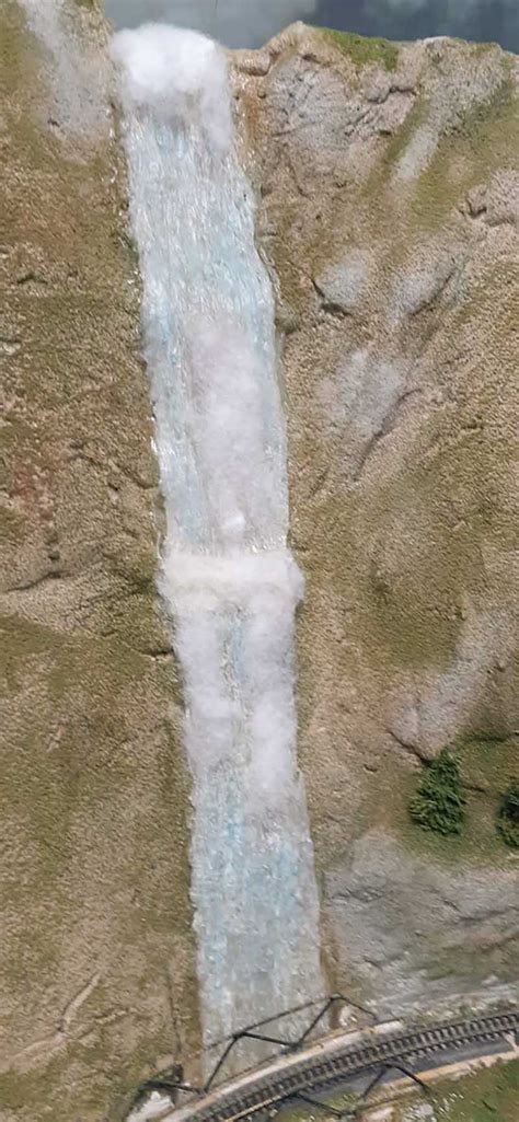 Image result for Model Railroad Waterfall Using Silicon