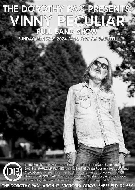 Vinny Peculiar 12/05/24 FREE ENTRY, Arch 17, Wharf Street, Victoria ...