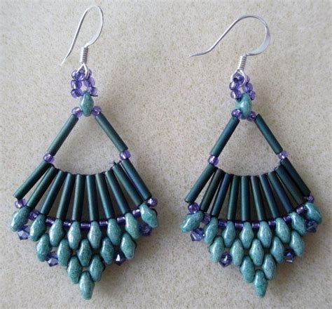 Image result for Bugle Bead Earring Tutorial