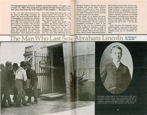 Classic Article | The Man Who Last Saw Abraham Lincoln - New England