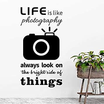 Buy Gadgets Wrap Creative Camera English Alphabet Wall Sticker for ...