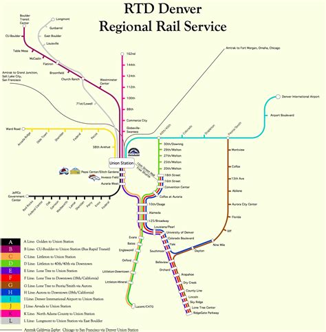 denver | Transit map, Subway map, Denver international airport