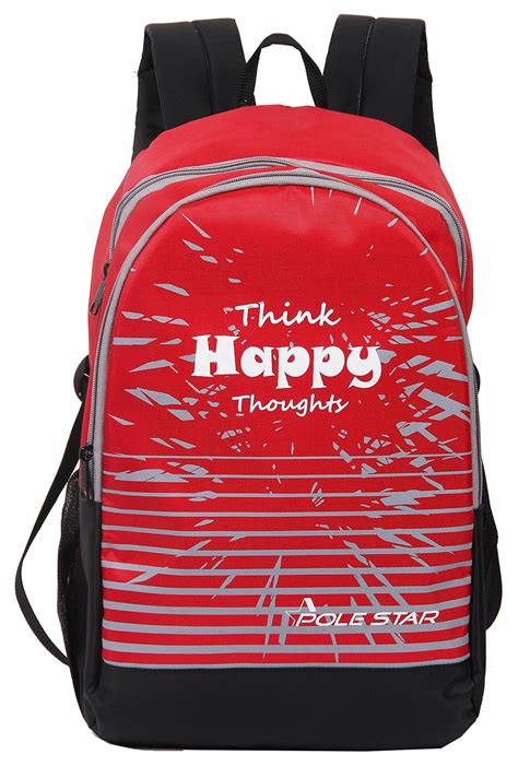 Buy POLE STAR AMAZE 30 Liters Red & Grey Casual Backpack at Amazon.in