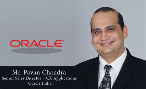 Oracle India, Oracle Sales Director, Pavan Chandra Oracle, Oracle ...