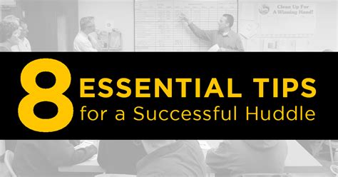 Image result for Huddle Tips