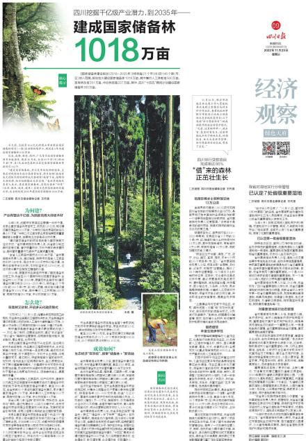 四川世行贷款项目完成率达86% “借”来的森林正茁壮生长---四川日报电子版