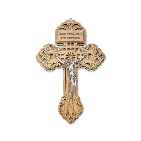 The Perdon Crucifix Olive Wood English Size 11.5 x 8 inches – San ...