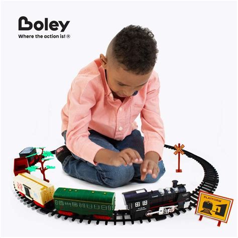 Buy Boley Classic American Model Train Set - Play Toy Train Set with ...