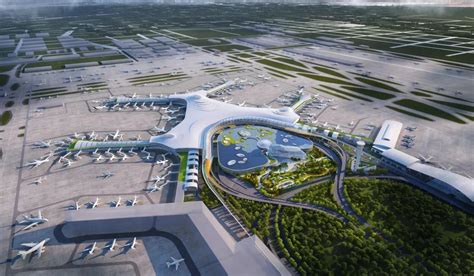 中建八局承建的山东济南遥墙机场二期改扩建工程东飞行区场道工程开工
