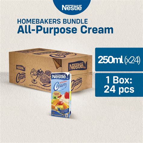 Nestle All-Purpose Cream 250ml - Pack of 24 | Shopee Philippines