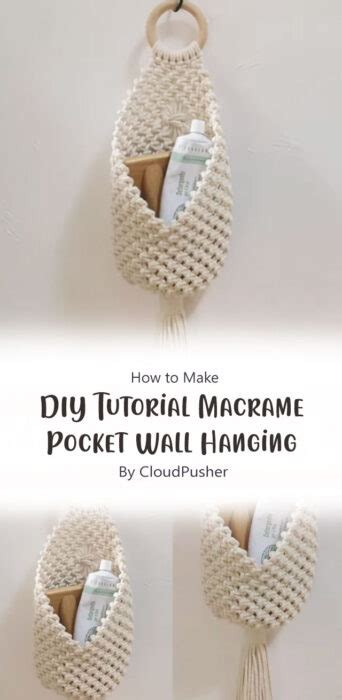 Image result for Tutorial Macrame Pocket Wall