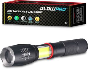 GlowPro M500 LED Flashlight with Magnetic Tail Cap and COB LED - Super ...