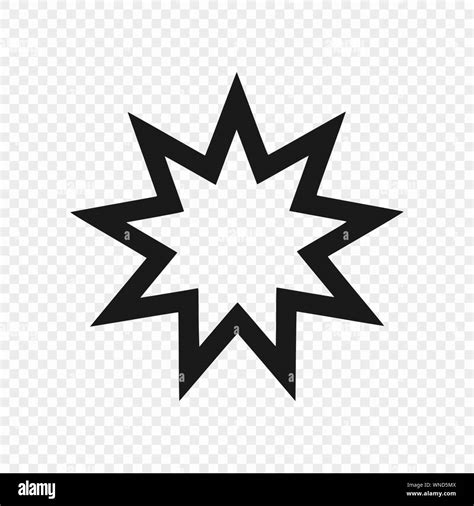 Nine pointed star Black and White Stock Photos & Images - Alamy