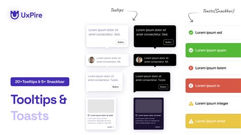 Tooltips & Toasts(Snackbar) | Figma
