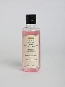Buy Khadi Natural Herbs Strawberry Body Wash & Bubble Bath - 210 ml ...