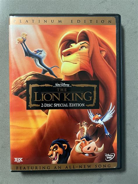 The Lion King (DVD, 2003, 2-Disc Set, Platinum Edition) 786936217421| eBay
