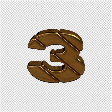 Golden letter of the russian alphabet 3d rendering | Premium PSD