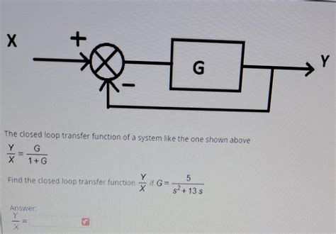 Image result for Closed Loop Transfer Function Question