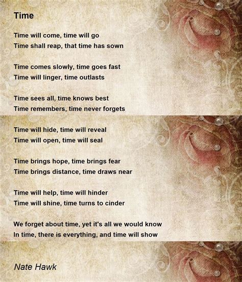 Short Poem About Time at Matthew Calzada blog