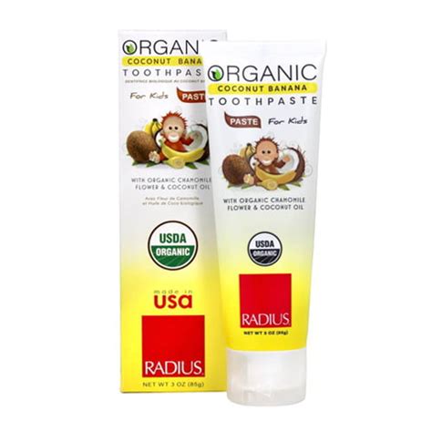 Radius Organic Childrens Coconut Oil Toothpaste With India | Ubuy