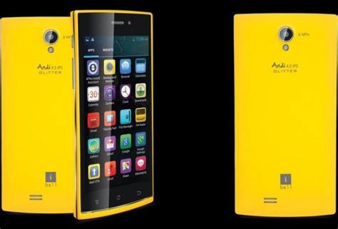 iBall Andi 4.5P Glitter Budget Android Smartphone Launched; Price ...