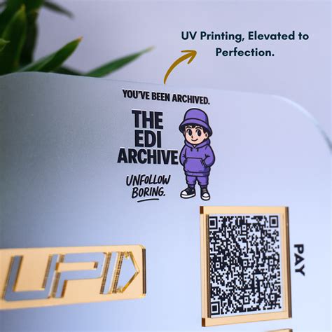 Customized Business Acrylic QR Stand - Scan to Pay, Follow & Review ...