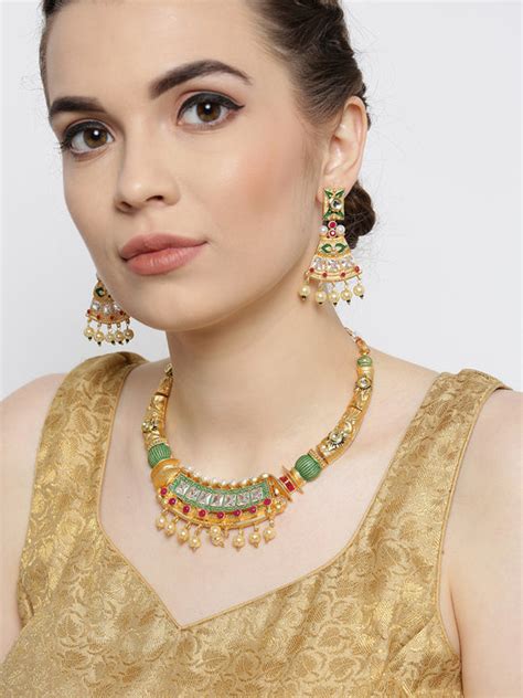 Buy now Kundan Jewellery Collection | Pendants, Earrings, Maangtikka ...