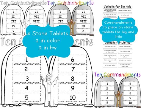Ten Commandments Catholic For Kids