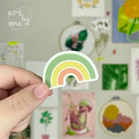 Buy Rainbow Vinyl Sticker 2x1.3 Online in India - Etsy