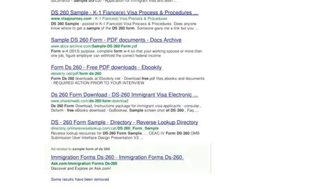 Image result for DS-260 Form Sample PDF