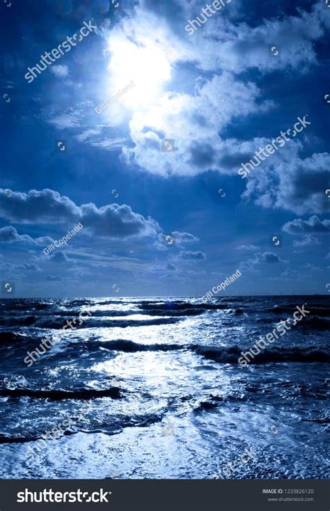 Dark Blue Sea Waves Swelling Sea Stock Photo 1233826120 | Shutterstock
