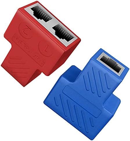 VANDESAIL Ethernet Splitter, Ethernet Cable Splitter 1 to 2, RJ45 ...