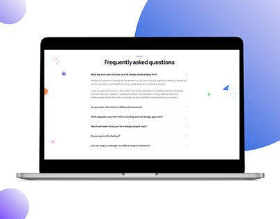 FAQ Page Design 的图像结果