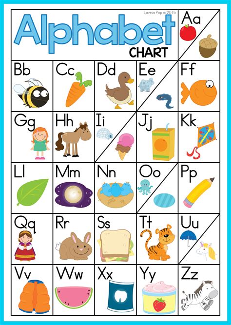 Free Alphabet Chart Printable/handwriting Alphabet Chart