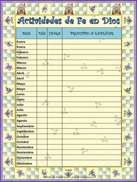 Actividades para registrar la fe en Dios