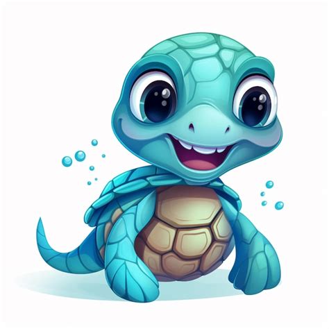 Cartoon character of turtle | Premium AI-generated image