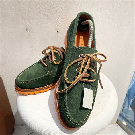 POLO Ralph Lauren/shoes/sneaker/swede/green/orange/ポロラルフローレン/靴/スニーカー ...