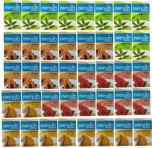 Everyuth Naturals 10 NEEM FACE PACK (25 GM) + 10 PAPAYA FACE PACK (25 ...
