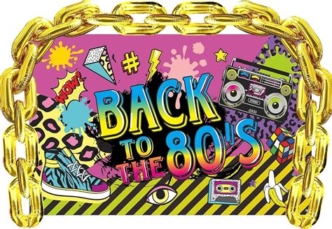 toohoo 80s Party Decorations, 80s Themed Party | Ubuy India