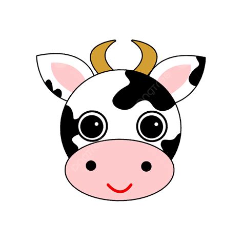 Cow Face Cartoon