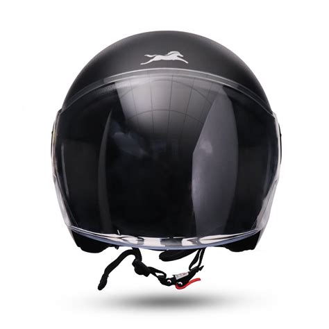 TVS ACE ISI Certified Open Face Unisex Helmet with Full Coverage Visor